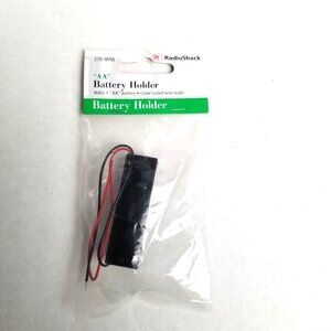 RadioShack AA Battery Holder 270-401A Wire Leads Electronics NOS DIY